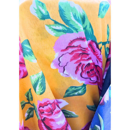 Tela Estampada Con Flores Varios Colores (1 Metro)