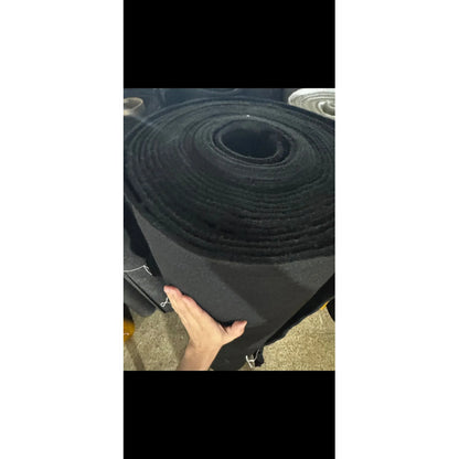 Fieltro Industrial Negro De 6mm De Espesor (50cm) Negro Fieltro