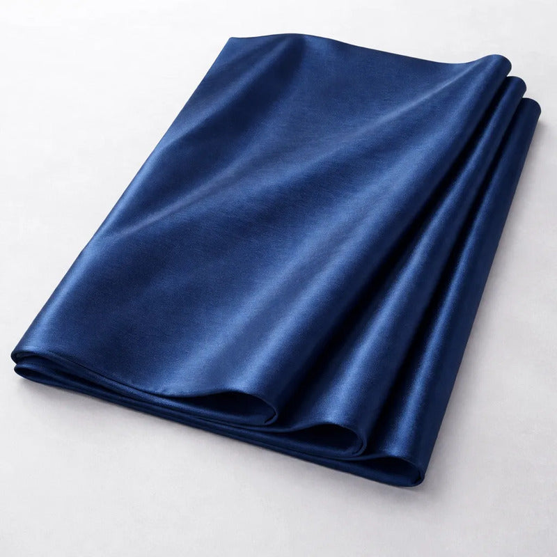 Tela Tafeta Stretch Para Vestidos De Gala Y Damas (1 Metro) Azul Petróleo