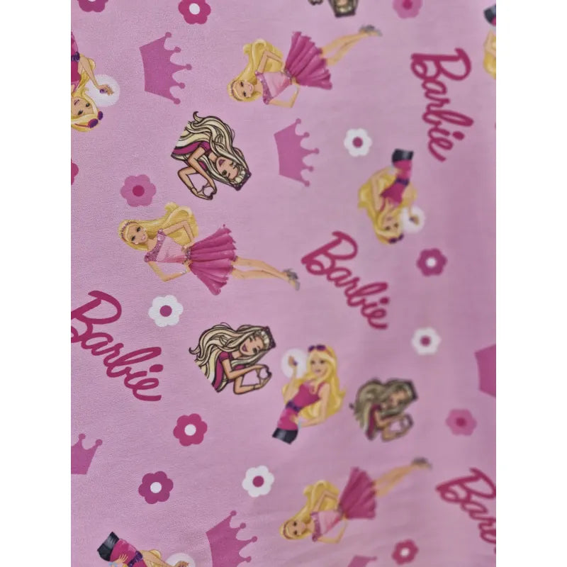 Tela Barbie Bombay Rosa ( 1 Metro) Rosa Chicle Barbie