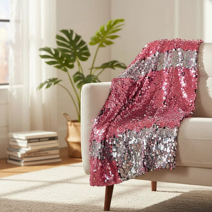 Tela De Lentejuela Reversible- Elegancia Y Versatilidad (1m)