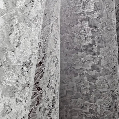 Tela De Encaje Blanco Para Traje Jarocho (1 Metro) Blanco