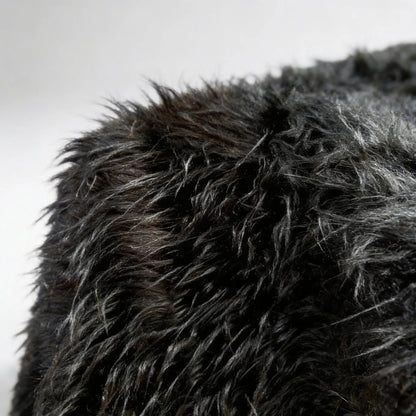 Tela Peluche Plus Premium Pelo Largo ( 50cms.) Negro Peluche Pelo Largo