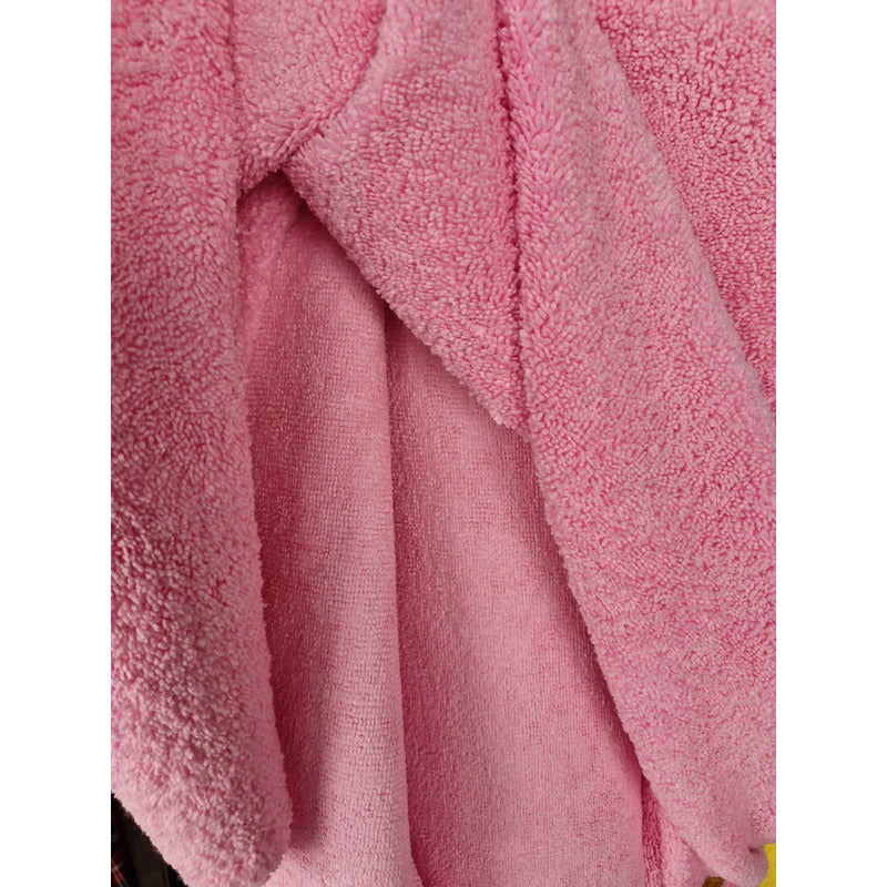 Tela Toalla Microfibra  Alta Absorción Multiusos (2 Mts) Rosa Microfibra