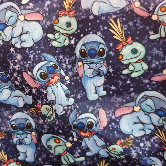 Tela Repelente Antifluido Uniformes Médicos, Filipinas (1 M) Azul Marino Stitch Pijama