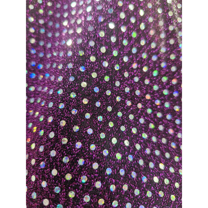 Tela Galaxia Lentejuela  Elástica Trikelle ( 1 Metro).retazo Bugambilia Galaxia Lentejuela