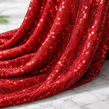 Tela Con Lentejuelas Varios Colores Vestidos De Gala (1 M) Rojo En Línea