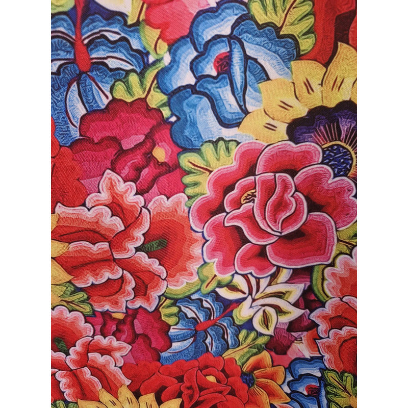 Tela Estampada Flores Tergal ( 1 Metro) Multicolor Tergal Estampado