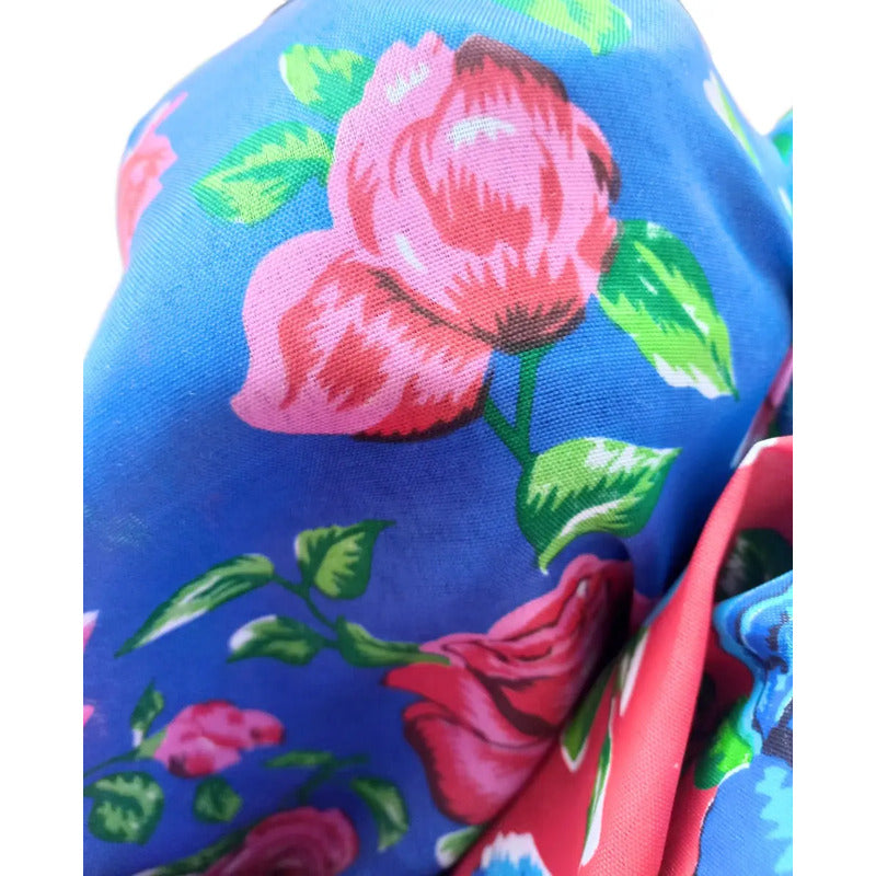 Tela Estampada Con Flores Varios Colores (1 Metro)