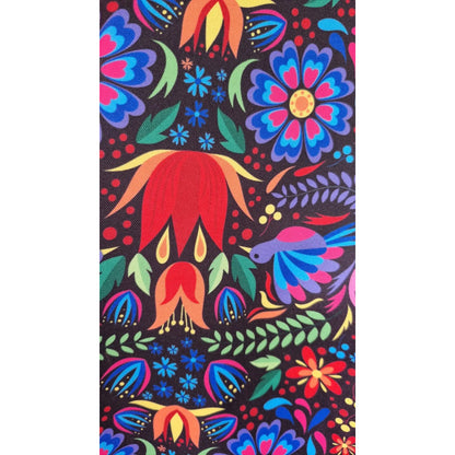 Tela Estampada Patrones Mexicanos, Bordados, Rosas (1 M)