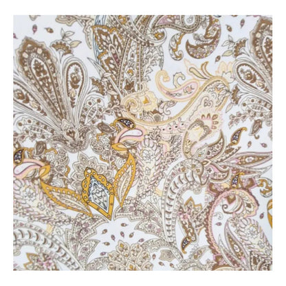 Tela De Satin Silki Estampada Imitación Seda (1 Metro) Marrón Claro Estampado