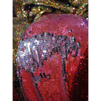 Tela De Lentejuela Reversible- Elegancia Y Versatilidad (1m)