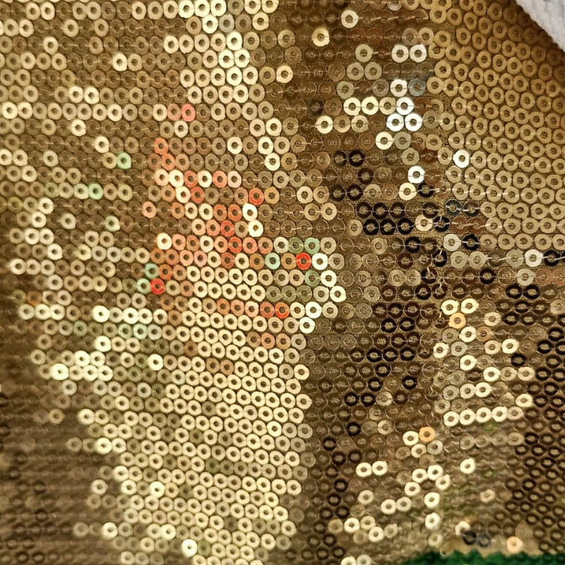 Tela Con Lentejuelas Varios Colores Vestidos De Gala (1 M) Dorado Metálico