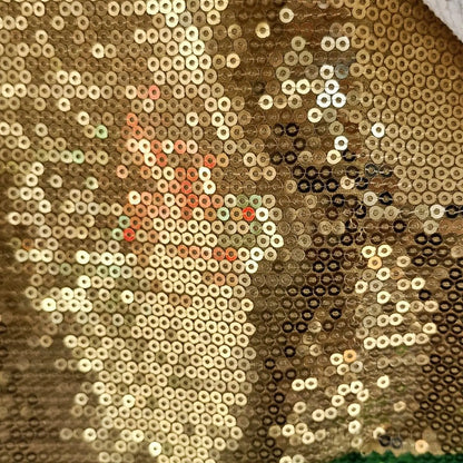 Tela Con Lentejuelas Varios Colores Vestidos De Gala (1 M) Dorado Metálico