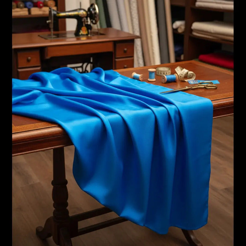 Tela  Satin Back , Para Vestido Y Pijamas( 1 Metro) Rey Liso