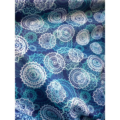 Tela Estampada México Efecto Bordado Y Mandalas (1 Metro)