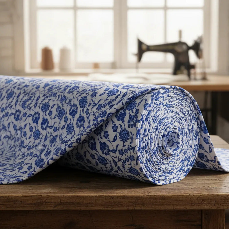 Tela Repelente A Líquidos Mantelería, Cortinas, Cocina (1 M) Blanco Talavera