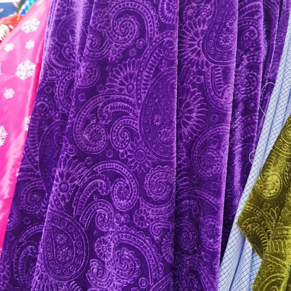 Terciopelo Con Relieve Para Baile De Chinelos (1 Metro)