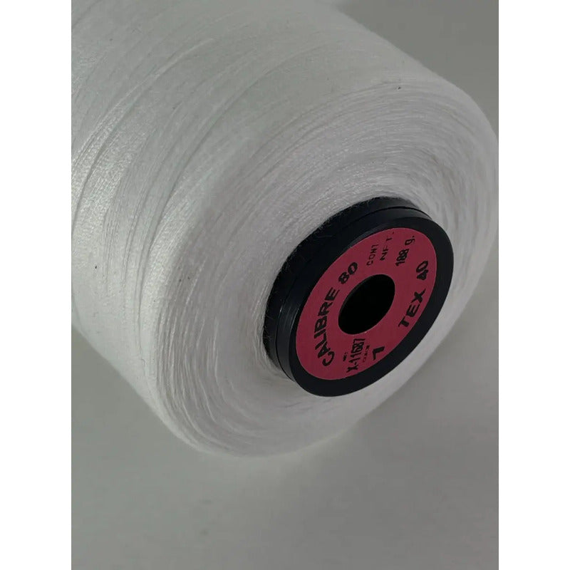 Hilo Duralon Mezclillero Calibre 80 (paquete C/3pz De 188g) Blanco