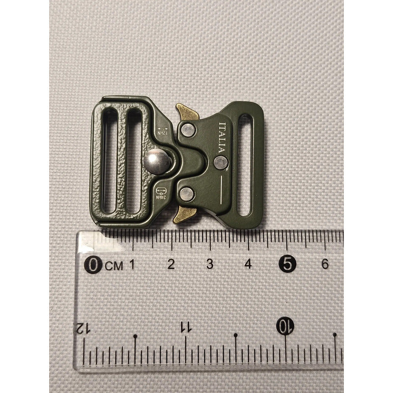 Hebilla Para Mochila Táctico Metal De 2.54cms Verde