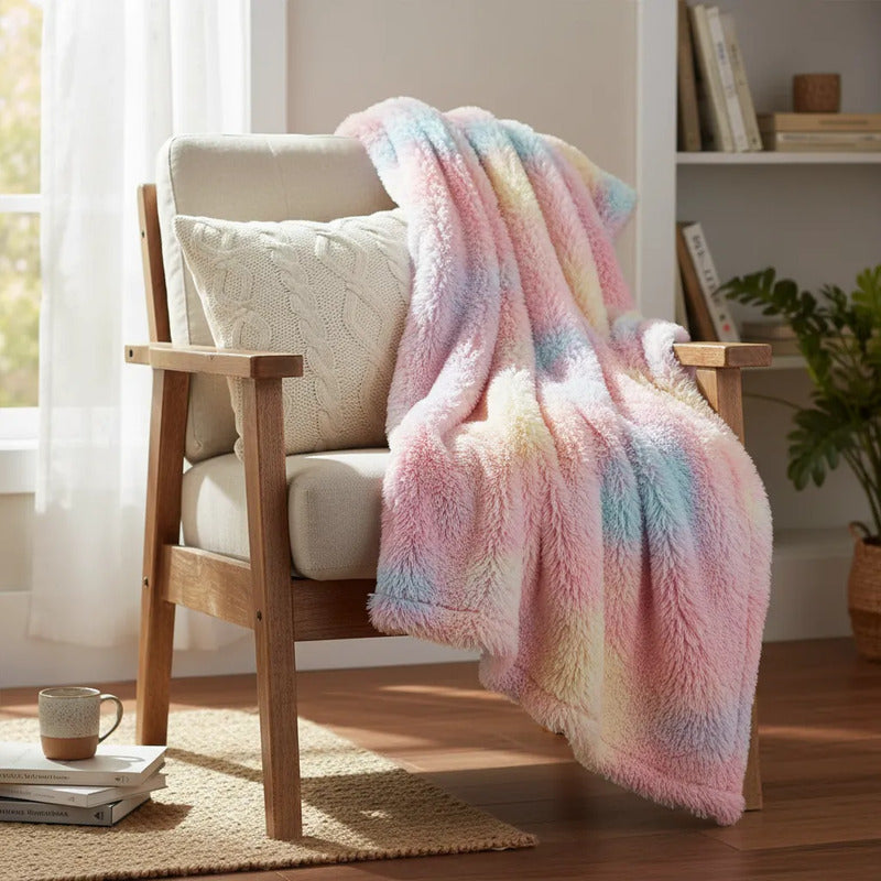 Tela Peluche Suave Para Cojines, Muñecos, Forros (1m) Agua Tons Pastel