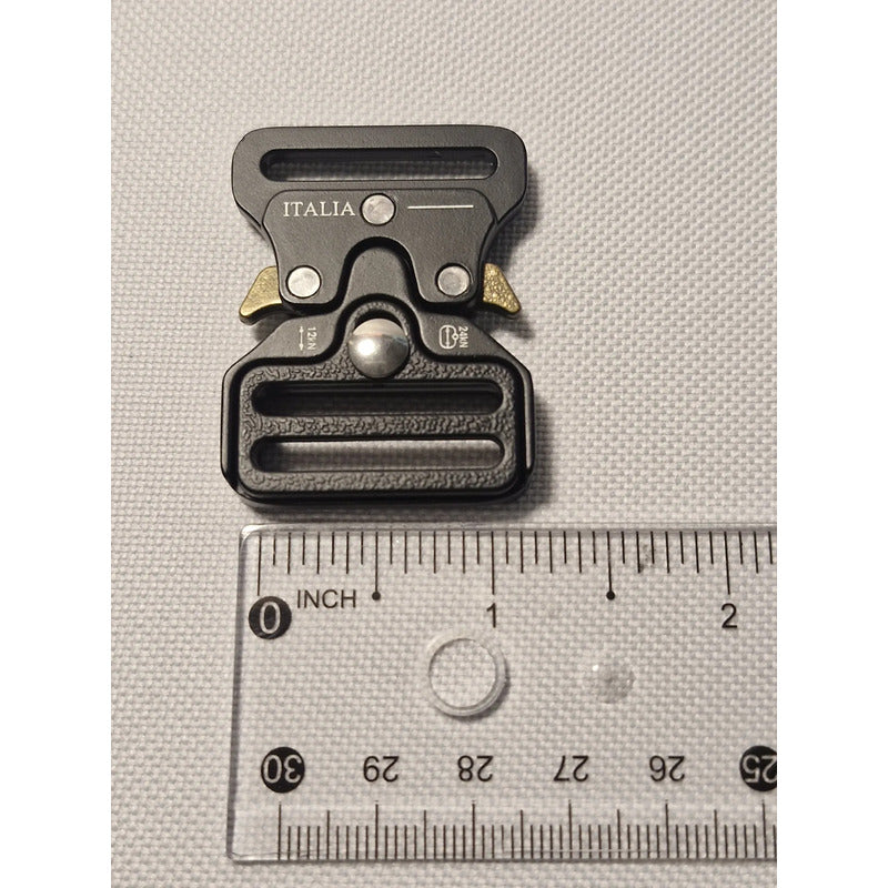 Hebilla Para Mochila Táctico Metal De 2.54cms Negra.