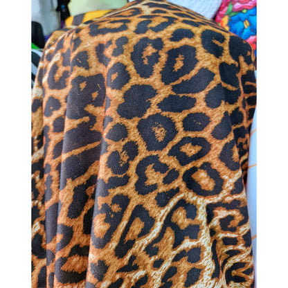 Tela Dubetina De Leopardo ( 1 Metro). Leopardo Estampado