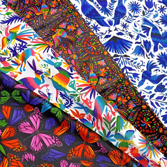 Tela Estampada Patrones México Tenango Mayoreo (10 Metros)