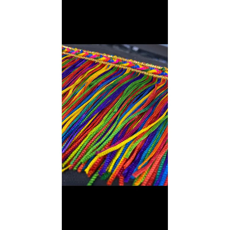Fleco De Colores Con Trenza ( 25 Metros ) Multicolor