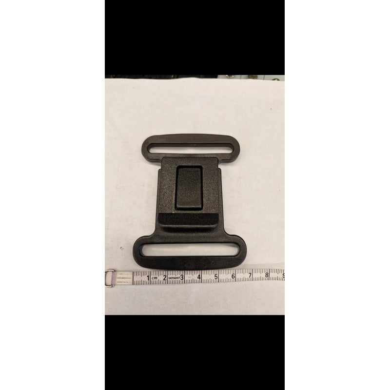 Hebilla Táctica Para Cinturon Plástico 2pLG - 4pzas Negro Liso Único
