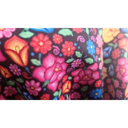 Tela Estampada Patrones Mexicanos, Bordados, Rosas (1 M)