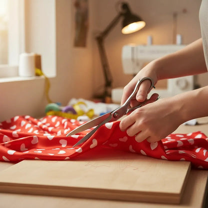 Tela Satinada Estampado Corazones San Valentín (10 Metros)