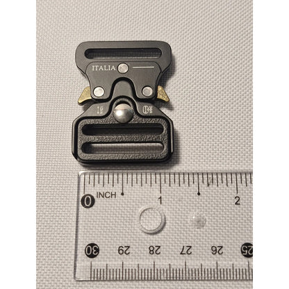 Hebilla Para Cinturón O Mochila Táctico De 2.54cms Negro Lisa 1 Pulgada ( 2.54cms)