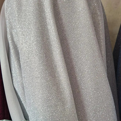 Tela De Punto Con Glitter Vestidos De Gala Graduaciones(1 M) Plateado