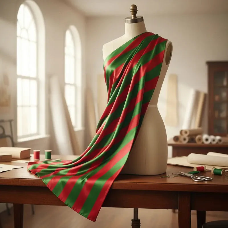 Tela Razo Estampado Patrones Navideños (1 Metro)