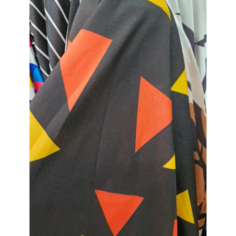 Tela Tergal Estampado Rayas,cuadros Grecas, Paliacate (1 M)