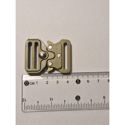 Hebilla Para Cinturón O Mochila Táctico De 2.54cms Dorada Lisa 1 Pulgada 2.54cms