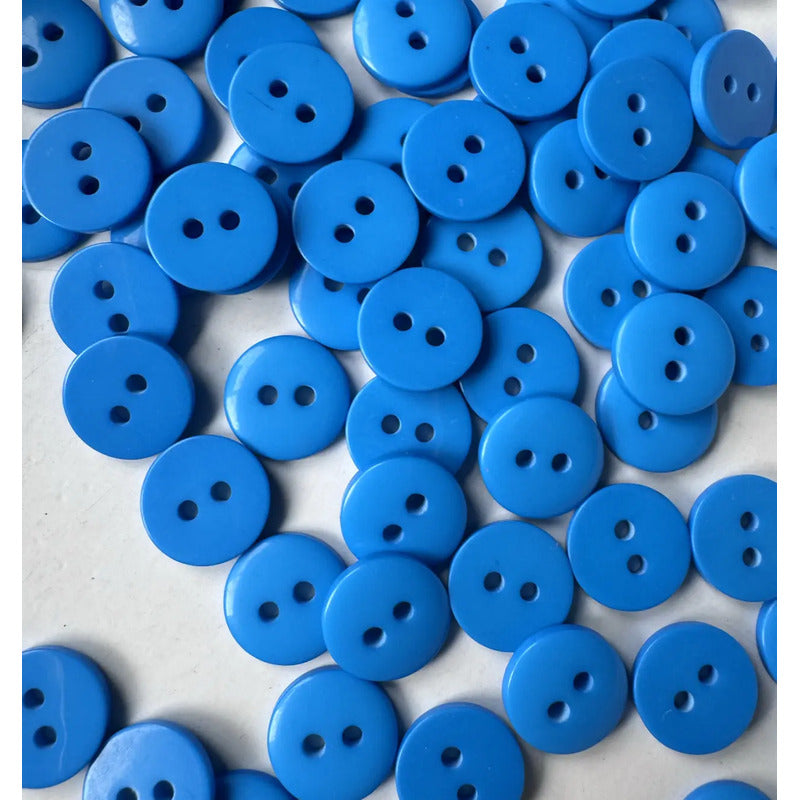 Boton 2 Hoyos 13mm Trikel / Bote Con 100pz / Elige Tu Color