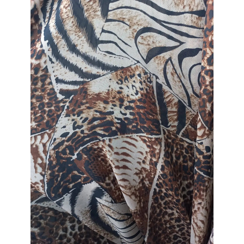 Tela Chiffon Con Diseños Animal Print (1m)