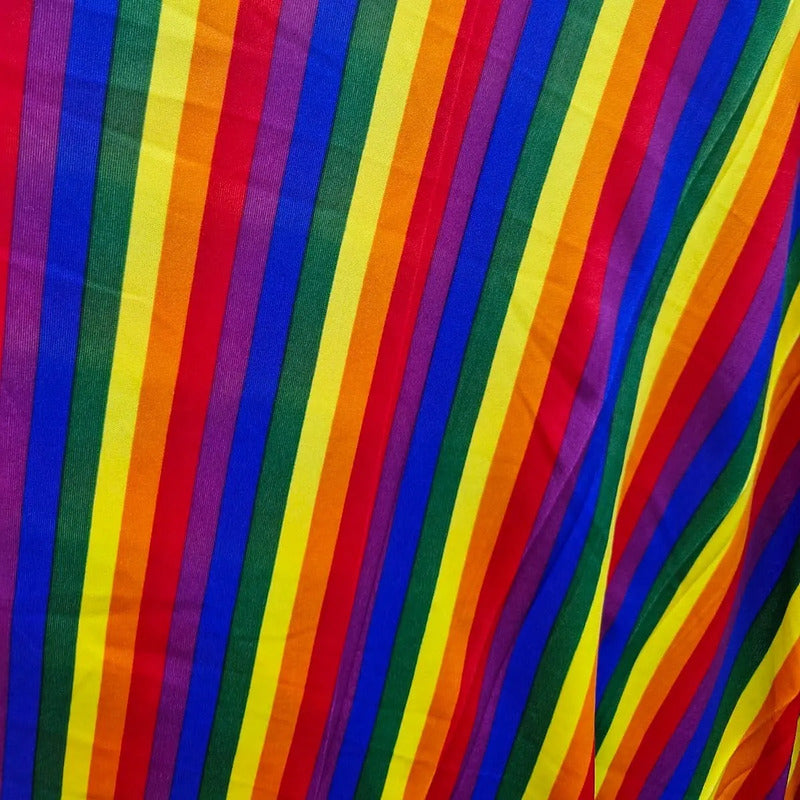 Tela Para Bandera Del Orgullo Lgbtq+ (1 Metro) Razo Líneas Ultra Delgadas