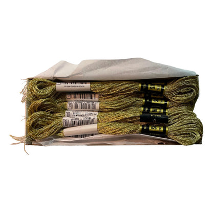 Hilo Vela Metálico P/ Bordar Metaliris (caja: 12 Madejas) Dorado