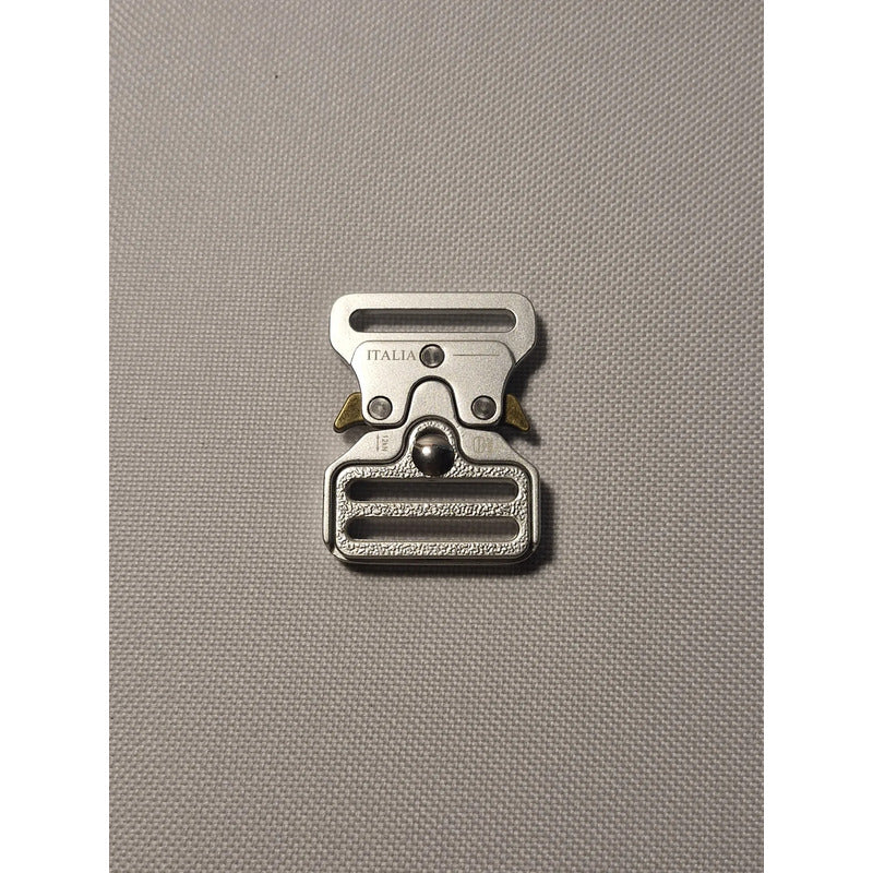 Hebilla Para Cinturón O Mochila Táctico De 2.54cms Plateado Lisa 1 Pulgada 2.54cm