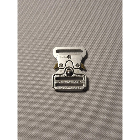 Hebilla Para Cinturón O Mochila Táctico De 2.54cms Plateado Lisa 1 Pulgada 2.54cm