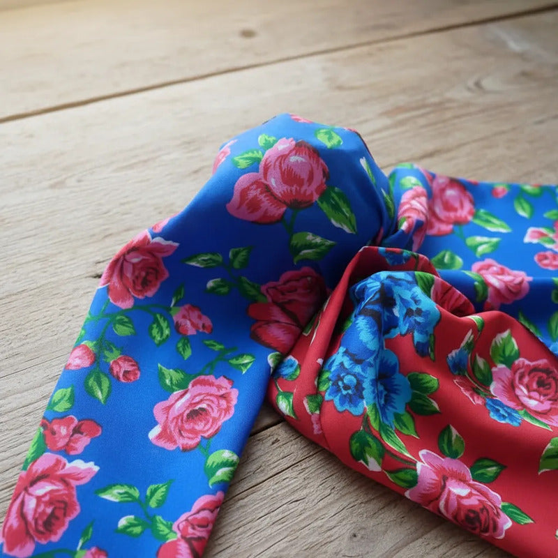 Tela Estampada Con Flores Varios Colores (1 Metro)