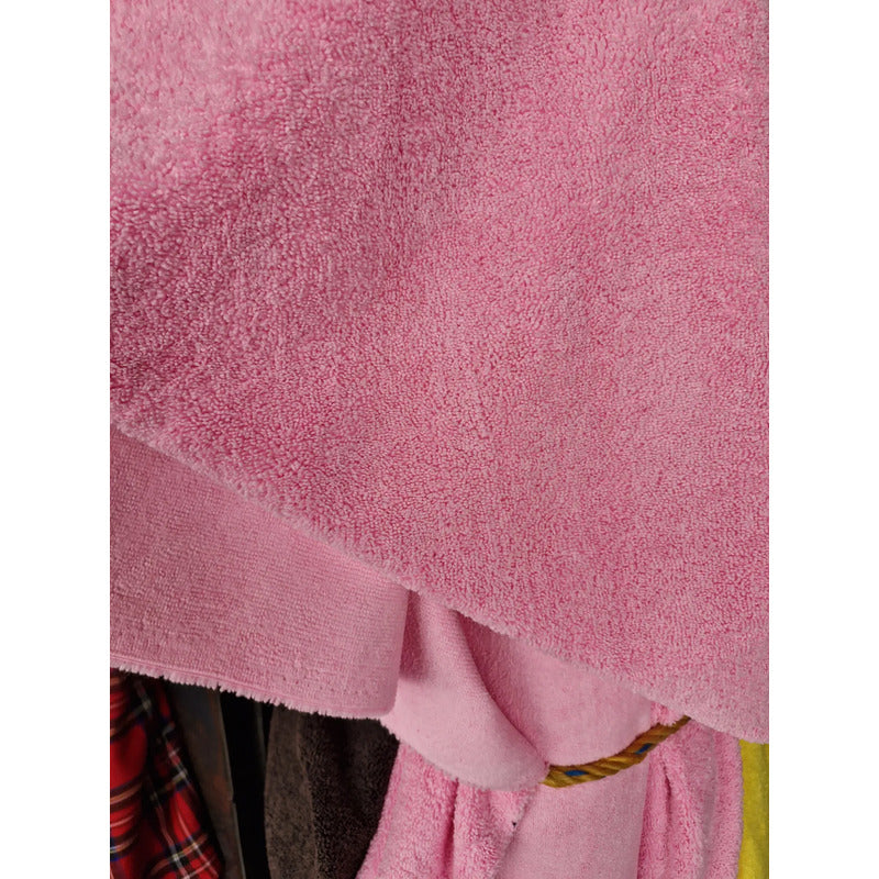 Tela Toalla Microfibra  Alta Absorción Multiusos (2 Mts) Rosa Microfibra