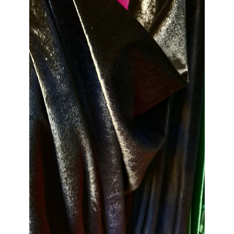 Tela Terciopelo Stretch ( 1 Metro) Negro Terciopelo Stretch