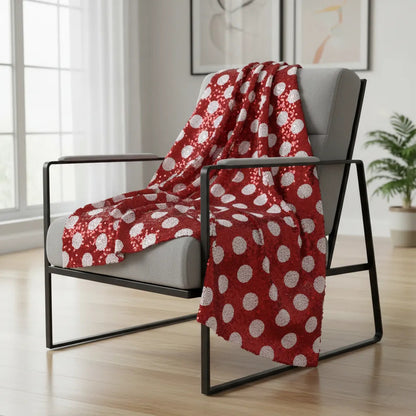 Tela Mesh Con Lentejuelas - Elegancia Y Brillo (1m) Rojo - Blanco Mesh Con Lentejuela