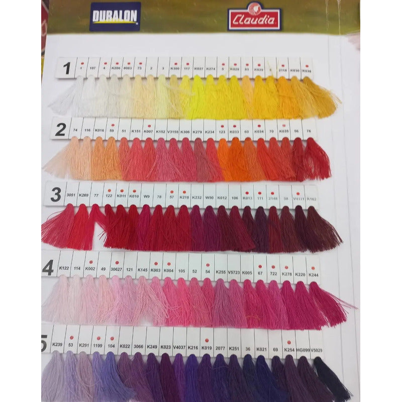 Hilo Duralon 100 Maquina Over O Recta (paquete 6pz De 148g) Blanco