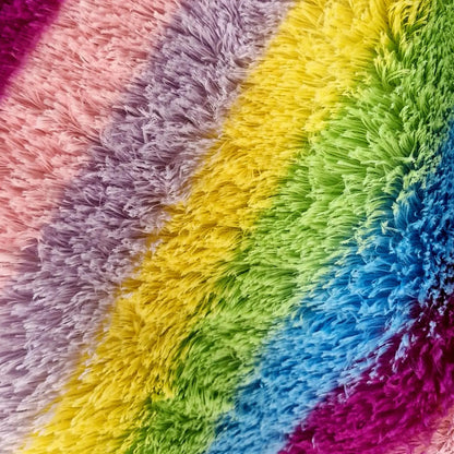 Tela Peluche Suave Para Cojines, Muñecos, Forros (1m) Lila Rayas