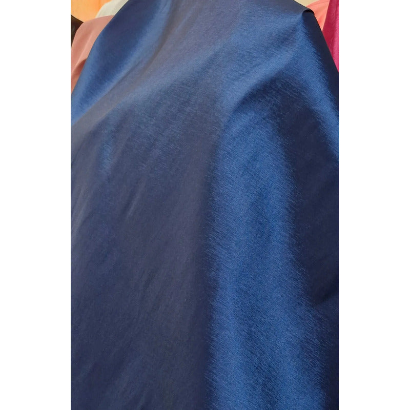 Tela Tafeta Stretch Para Vestidos De Gala Y Damas (1 Metro) Azul Petróleo
